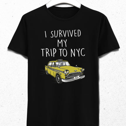 I survived NYC taxi tişört - basmatik.com