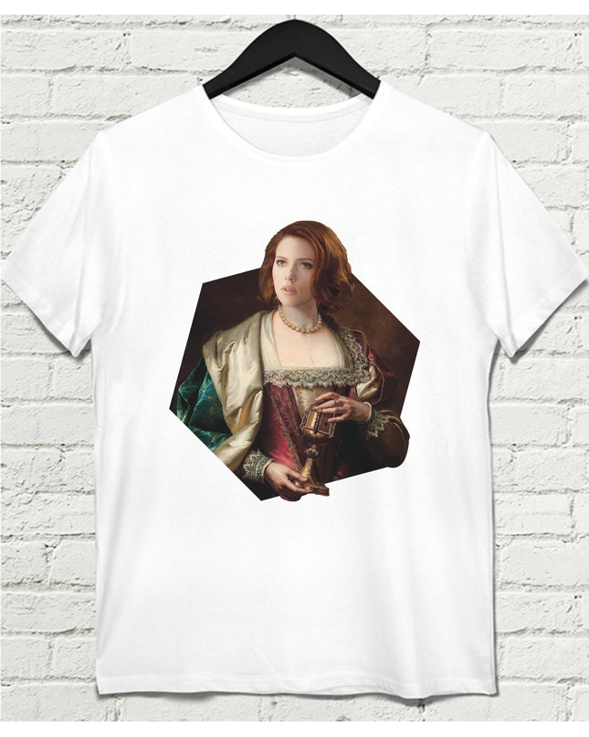 IV. Black Widow Beyaz Tshirt - basmatik.com