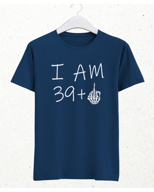 I am doğum günü indigo tişört - basmatik.com