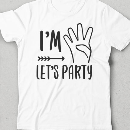 I'm lets party doğum günü çocuk tişört - basmatik.com