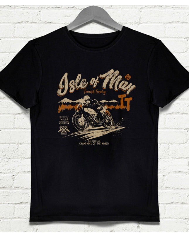 Isle Siyah Erkek tshirt - basmatik.com