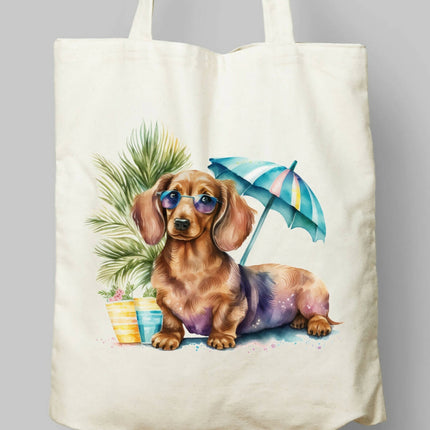 Dogs Summer Themed Tote Bag 7