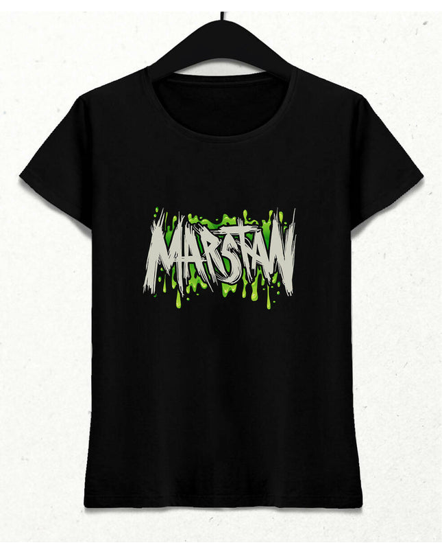 Marstan Siyah Tişört - Kadın
