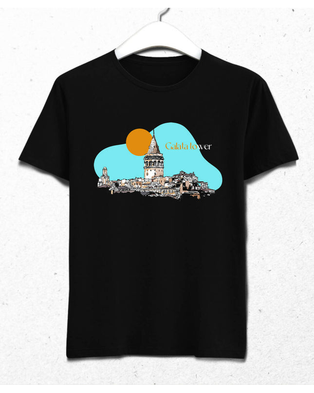 İstanbul Galata Erkek Tişört - basmatik.com