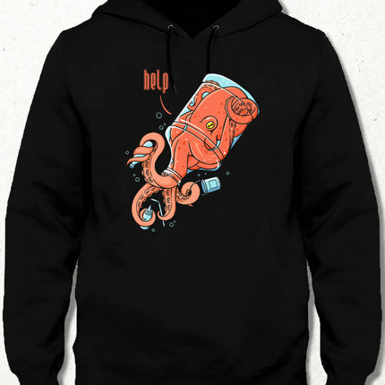 Octopus in a Bottle Hooded Sweatshirt