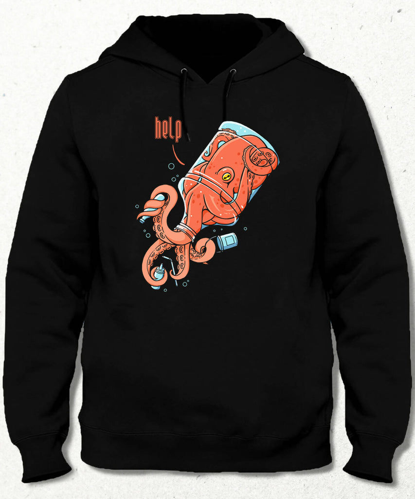 Octopus in a Bottle Hooded Sweatshirt