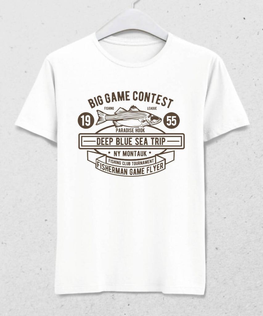 Retro Balık Tutma Yarışması T-shirt