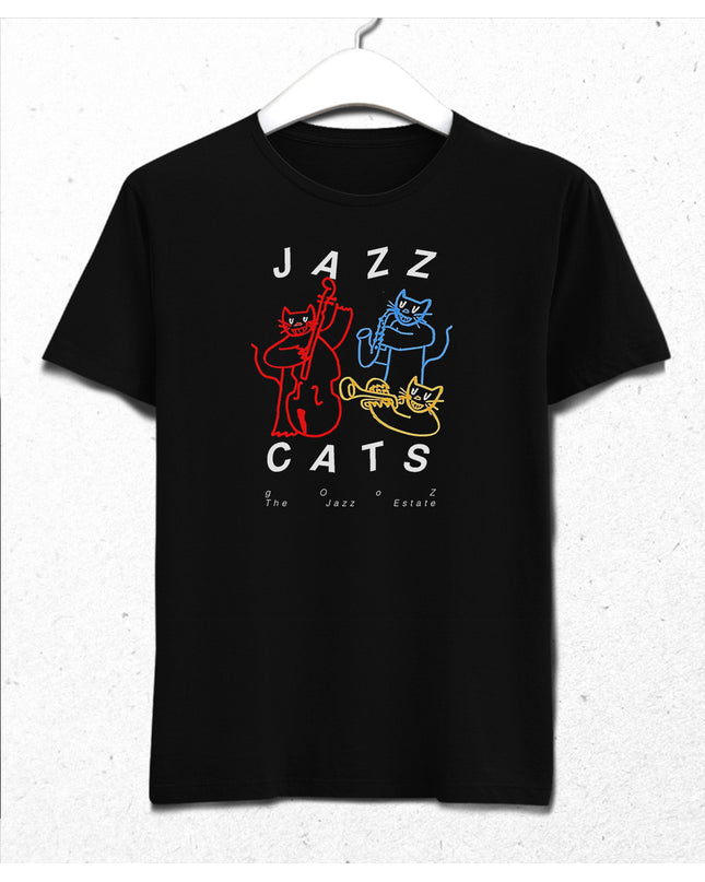 Jazz cats tişört - basmatik.com