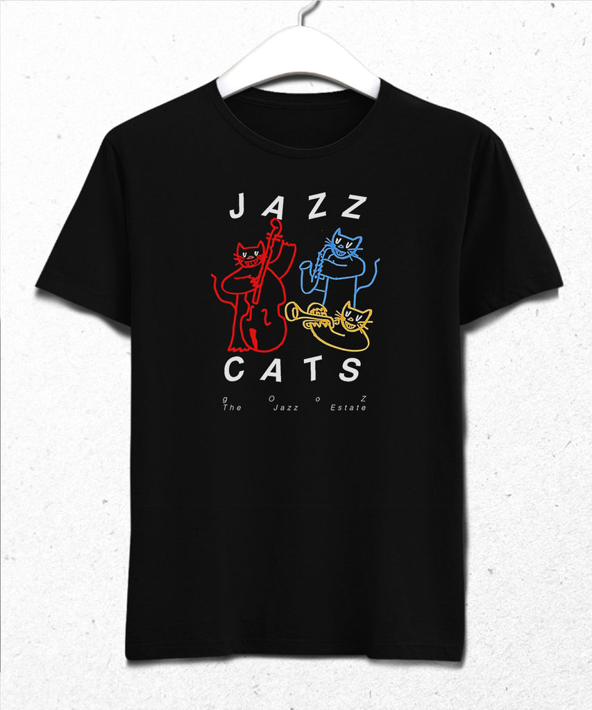 Jazz cats tişört - basmatik.com