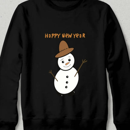 Happy New Year Snowman Sweatshirt