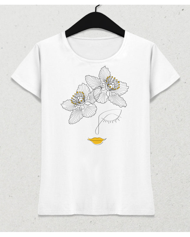 Yıldız kadın tişört - basmatik.com