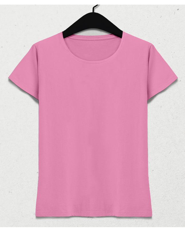 Special design light pink women's t-shirt 