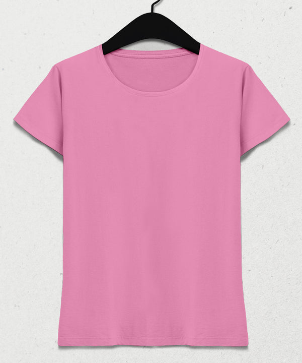 Special design light pink women's t-shirt 