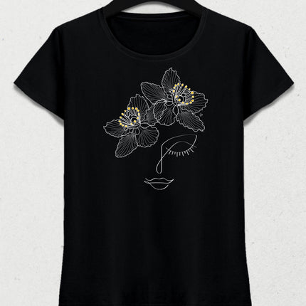 Yıldız kadın tişört - basmatik.com