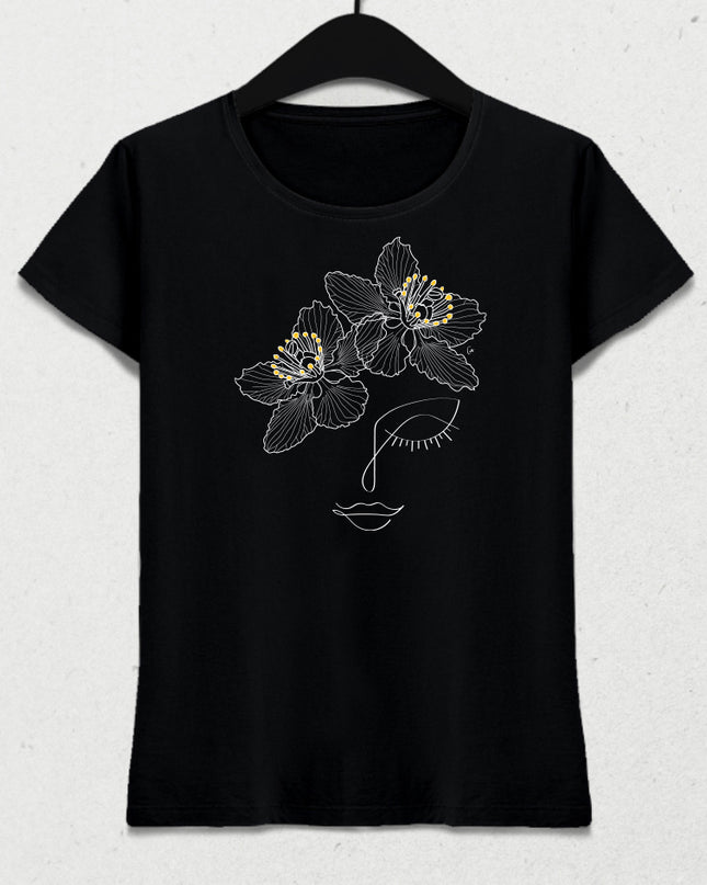 Yıldız kadın tişört - basmatik.com