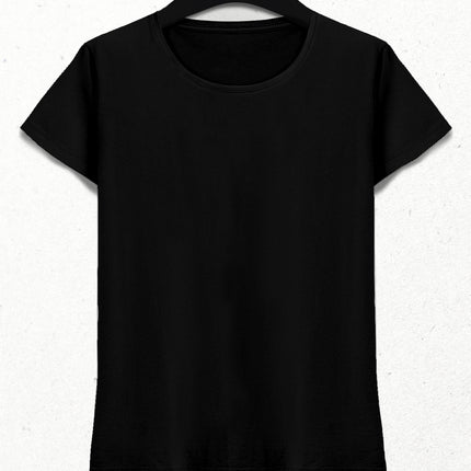 Özel tasarım kadın siyah tişört - basmatik.com