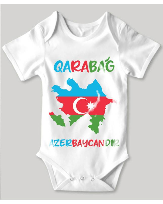 Qarabağ Azerbaycandır - bebek body