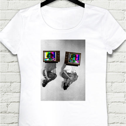 Televizyon Kutucuğu Kadın tshirt - basmatik.com
