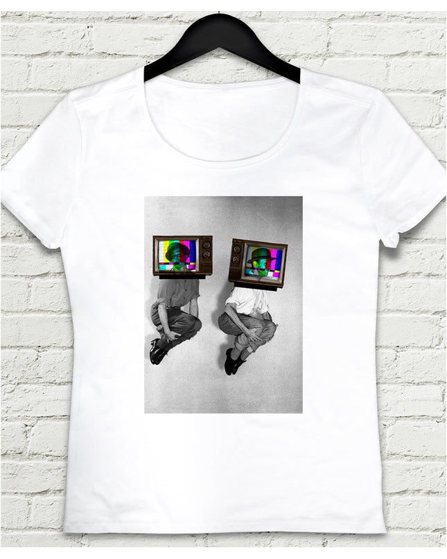 Televizyon Kutucuğu Kadın tshirt - basmatik.com