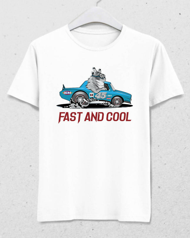 Fast And Cool Erkek Tişört - basmatik.com