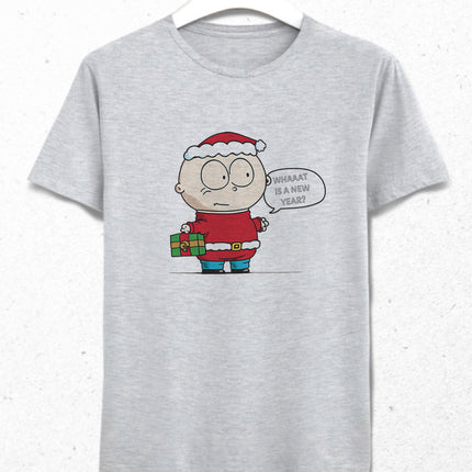 Kid santa beyaz Unisex tişört