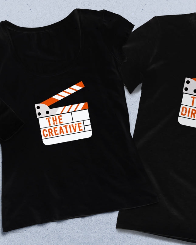 Klaket Anne baba çocuk siyah tişört seti - basmatik.com