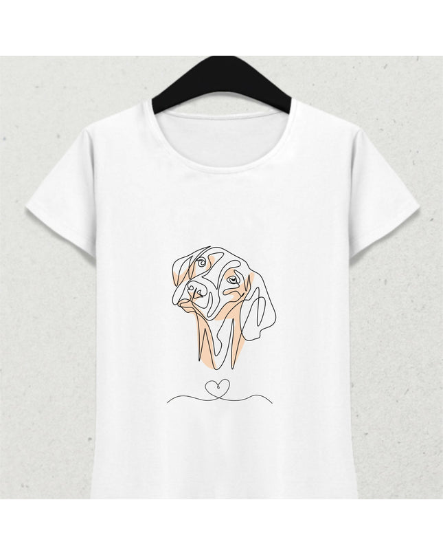 Minimal Tasarım Köpek Tişört