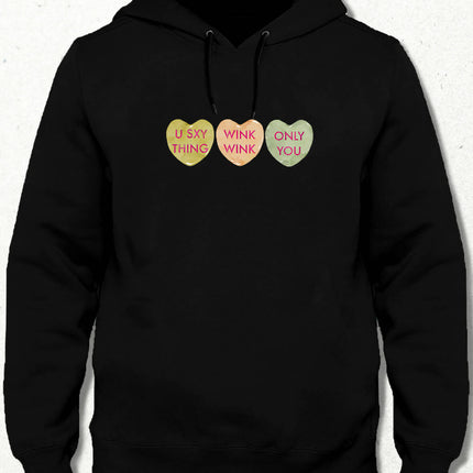Valentine's VI, Kalpli Slogan Sweatshirt