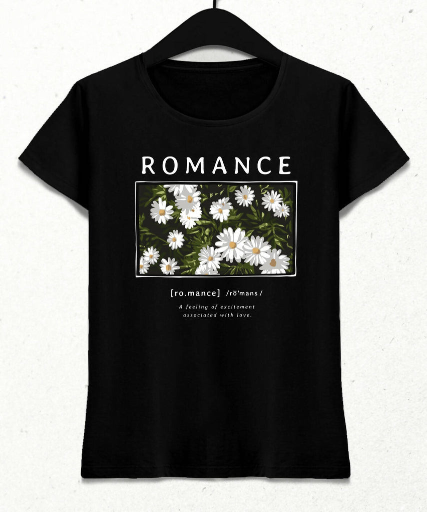 Romance Kadın Streetwear Tasarım T-shirt