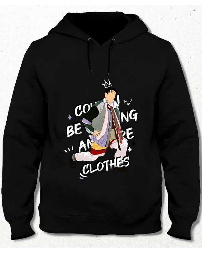 Friends Joey Tribbiani Could I be Wearing Anymore Clothes Siyah Swetshirt - basmatik.com