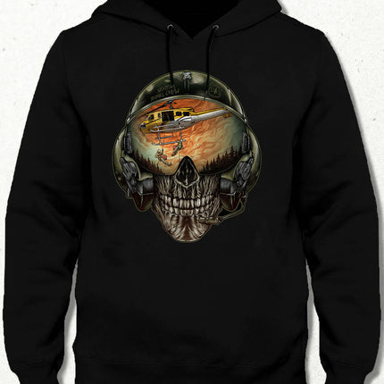 Skull Pilot Hooded Sweatshirt