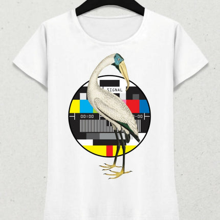 Kuş Kadın Kısa Kol T-shirt 5 - basmatik.com