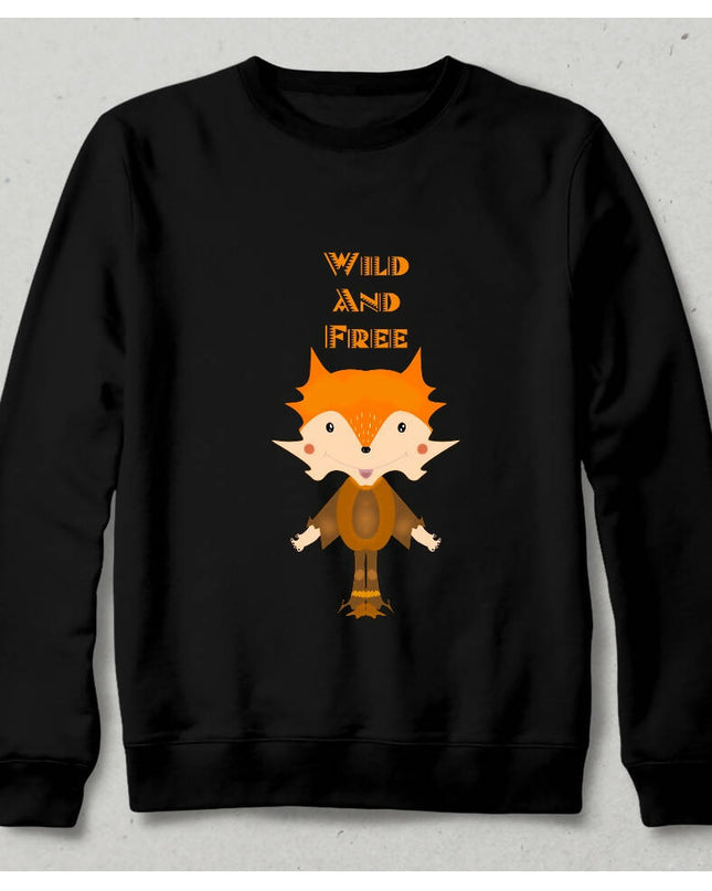 Wild and Free Tilki Motto Sweatshirt
