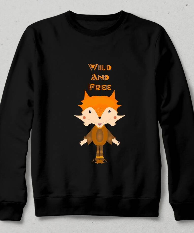 Wild and Free Tilki Motto Sweatshirt