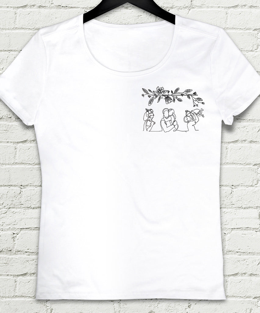 La Familia Beyaz Tişört - basmatik.com