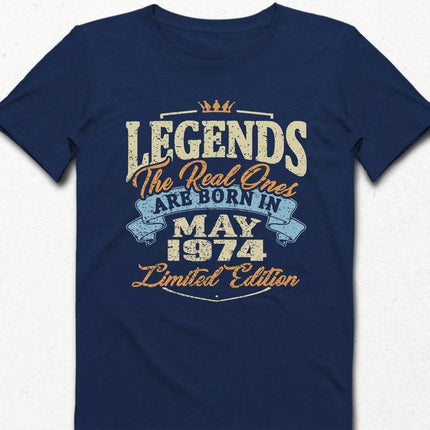 Limited Edition indigo doğum günü tişört - basmatik.com