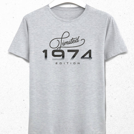 Limited doğum günü gri tişört - basmatik.com