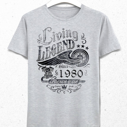 Living doğum günü gri tişört - basmatik.com