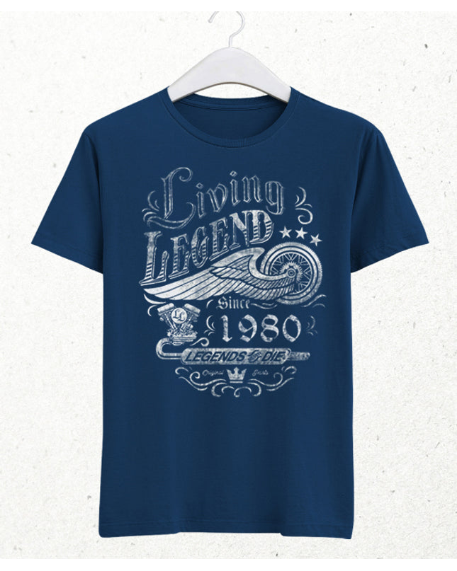 Living doğum günü indigo tişört - basmatik.com