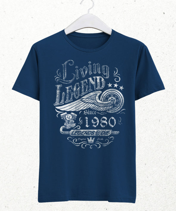 Living doğum günü indigo tişört - basmatik.com