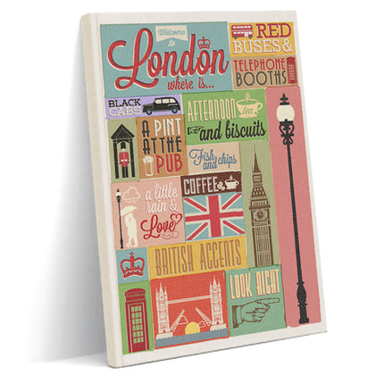 London kanvas defter - basmatik.com