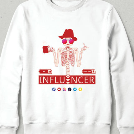 İnfluencer Fenomen Sosyal Medya Unisex Sweatshirt