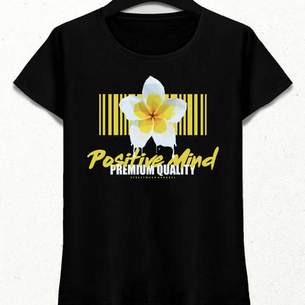 Positive Mind Kadın Streetwear Tasarım T-shirt
