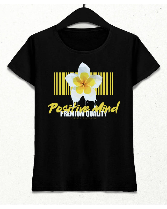 Positive Mind Kadın Streetwear Tasarım T-shirt