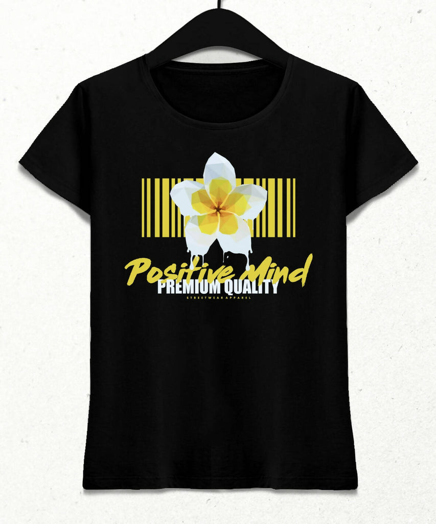 Positive Mind Kadın Streetwear Tasarım T-shirt