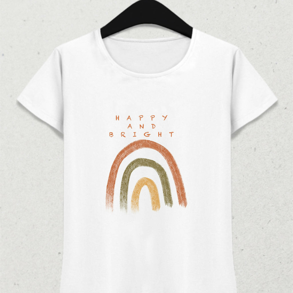 Happy and Bright Positive Energy Rainbow T-Shirt 