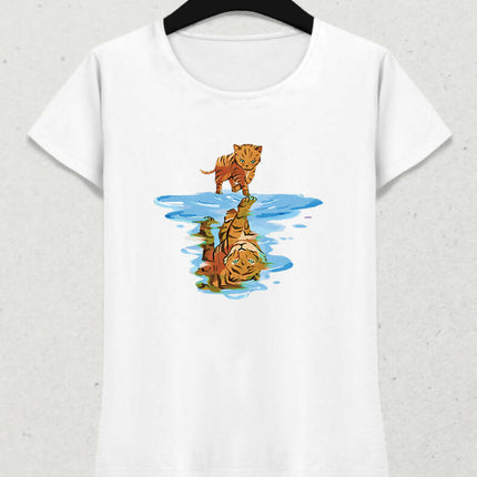 Cat and Reflection Women's T-Shirt