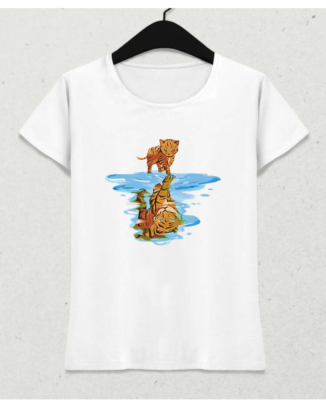 Cat and Reflection Women's T-Shirt