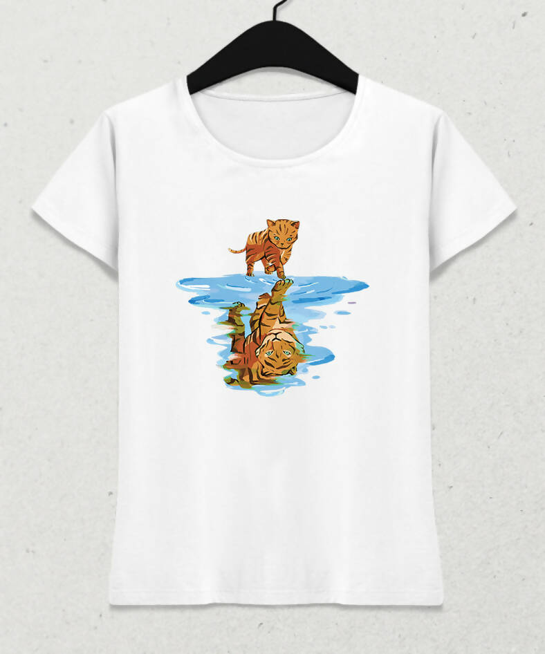 Cat and Reflection Women's T-Shirt