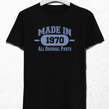 Made in doğum günü siyah tişört - basmatik.com